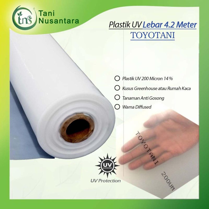 Plastik UV Toyotani Lebar 4.2 Meter Panjang 50 meter 1